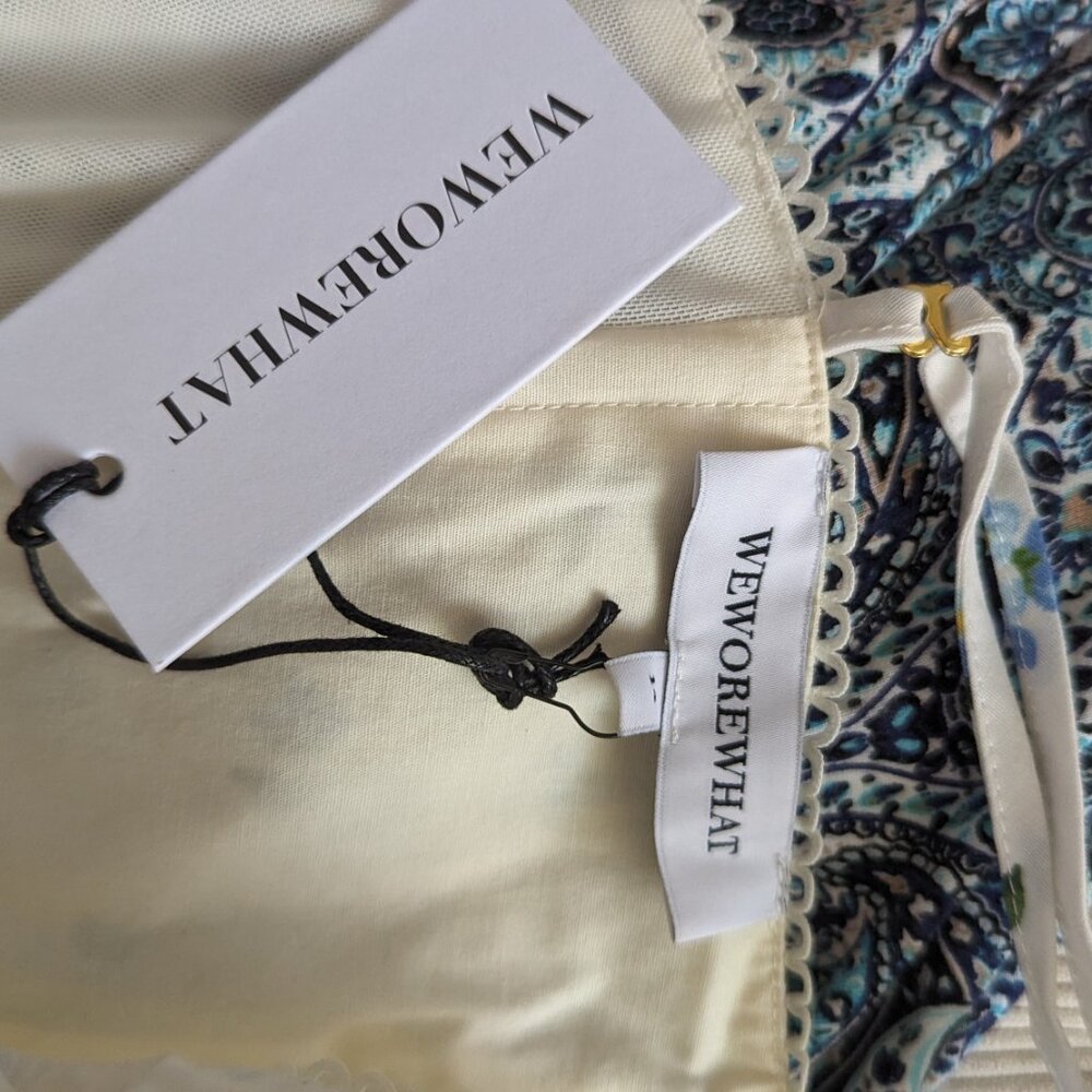 WeWoreWhat Underwire Watercolor Ditsy Corset (Ivory) - Picture 8 of 10